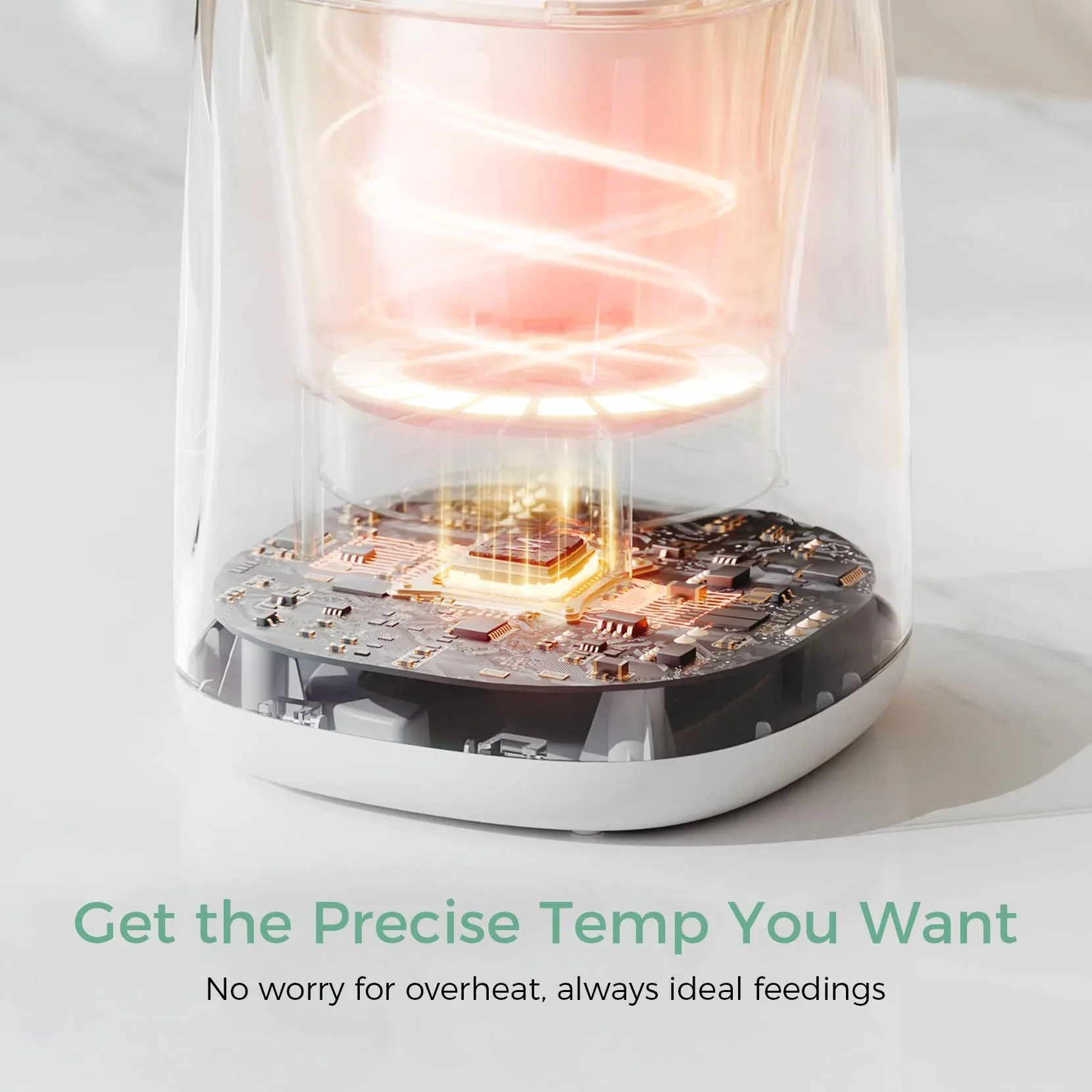 Momcozy Baby Bottle Warmer, 6-in-1 Smart Temperature Control, Fast Baby Food Heater, Steam Sterilizer & Momcozy Breastmilk Storage Bags, Temp-Sensing Discoloration Milk Storage Bags, 180ml/120 Count - Image 4