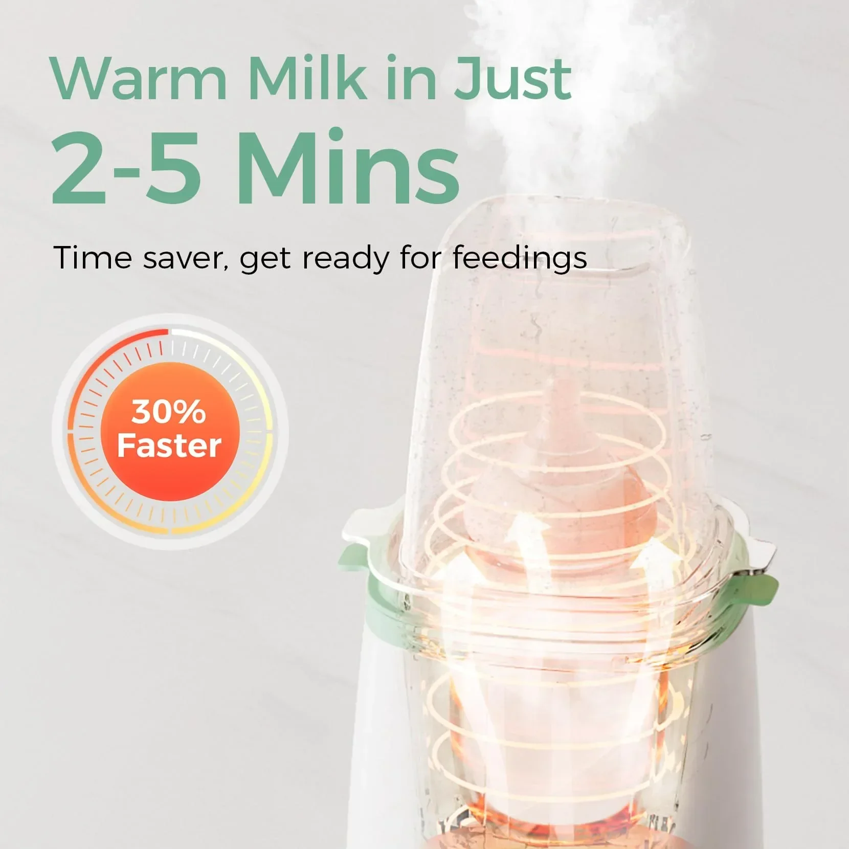 Momcozy Baby Bottle Warmer, 6-in-1 Smart Temperature Control, Fast Baby Food Heater, Steam Sterilizer & Momcozy Breastmilk Storage Bags, Temp-Sensing Discoloration Milk Storage Bags, 180ml/120 Count - Image 5