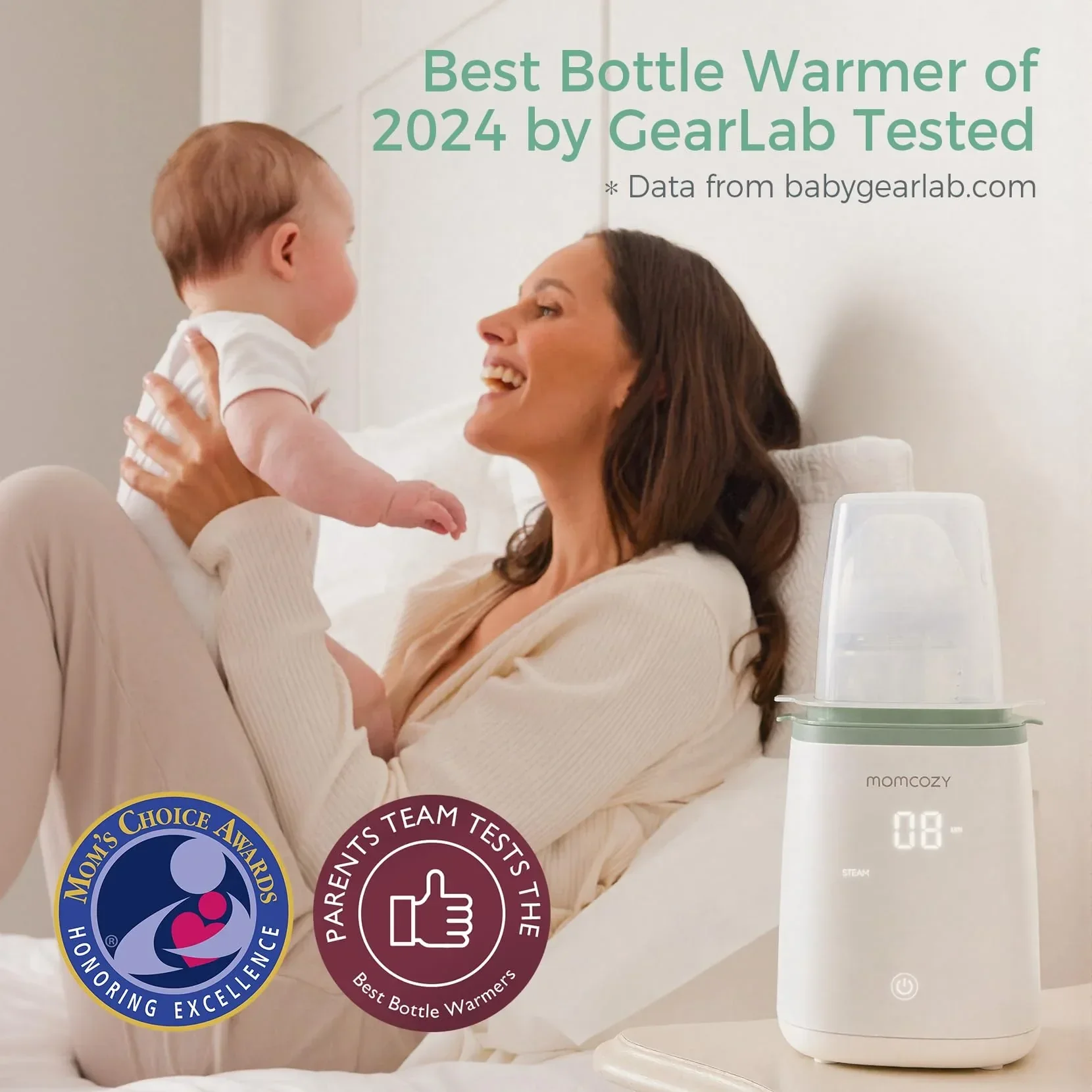 Momcozy Baby Bottle Warmer, 6-in-1 Smart Temperature Control, Fast Baby Food Heater, Steam Sterilizer & Momcozy Breastmilk Storage Bags, Temp-Sensing Discoloration Milk Storage Bags, 180ml/120 Count - Image 9
