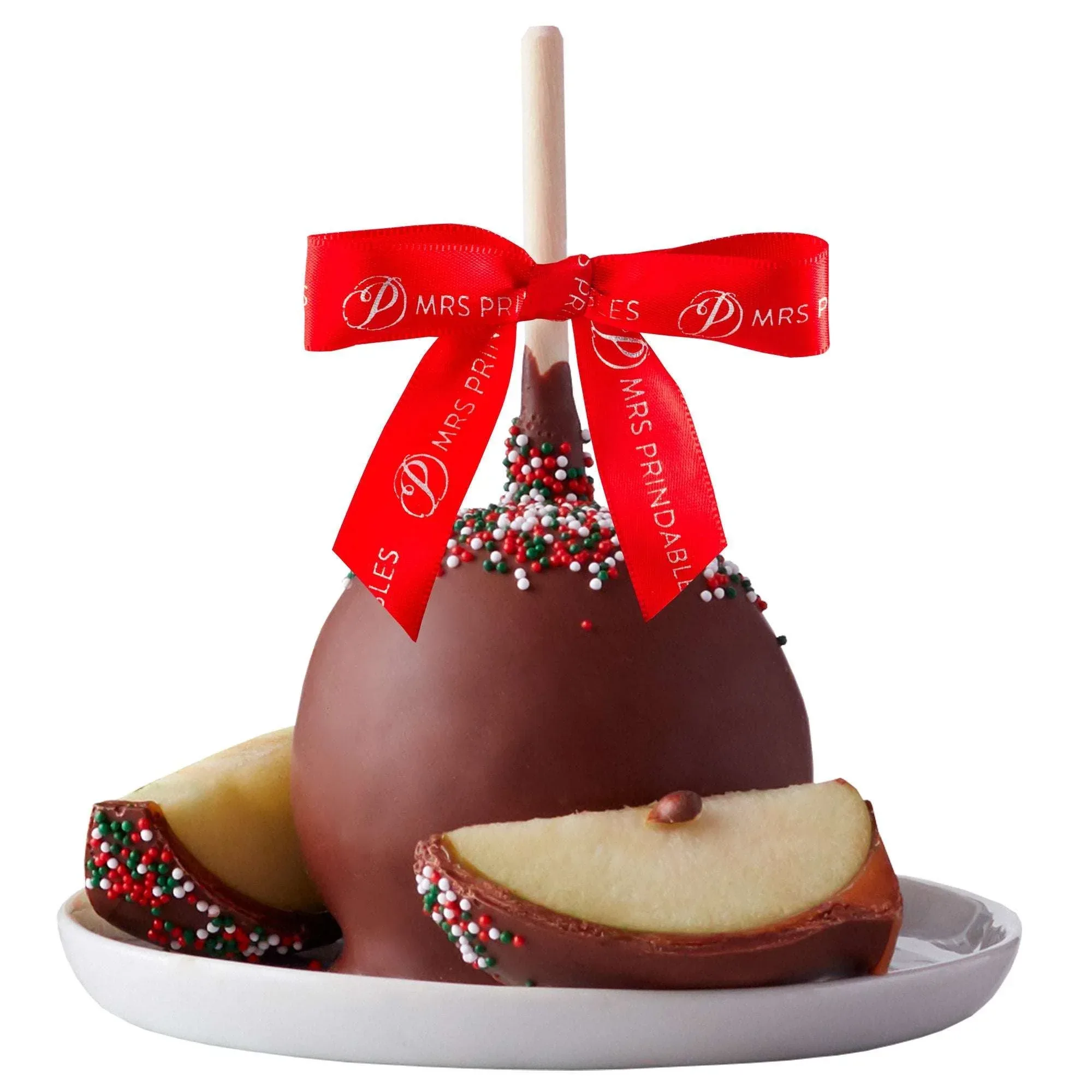 Mrs. Prindables Christmas Sweater Chocolate Caramel Apples, 6-pack, 4.5 lbs Total - Image 3