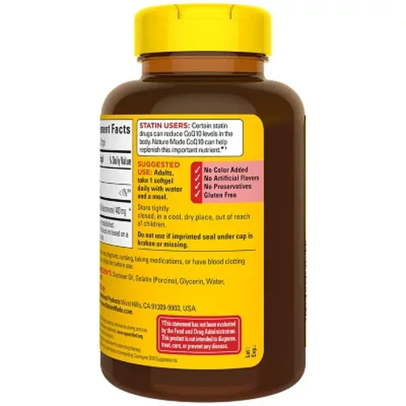 Nature Made Coenzymeq10 Softgels, 400 Mg Coq10 (90 Ct.) - Image 10