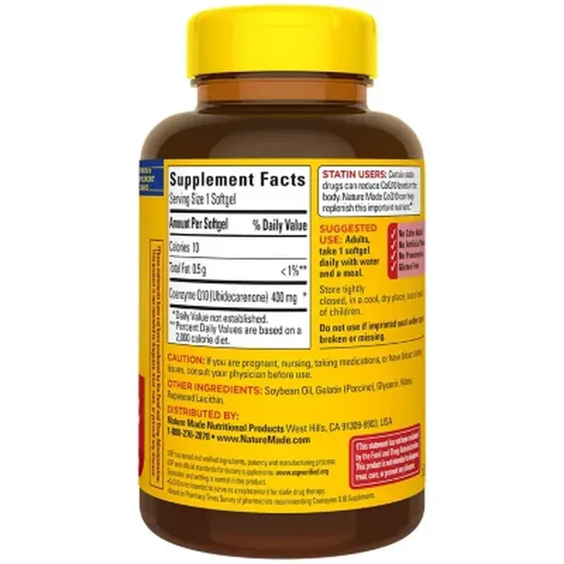 Nature Made Coenzymeq10 Softgels, 400 Mg Coq10 (90 Ct.) - Image 9