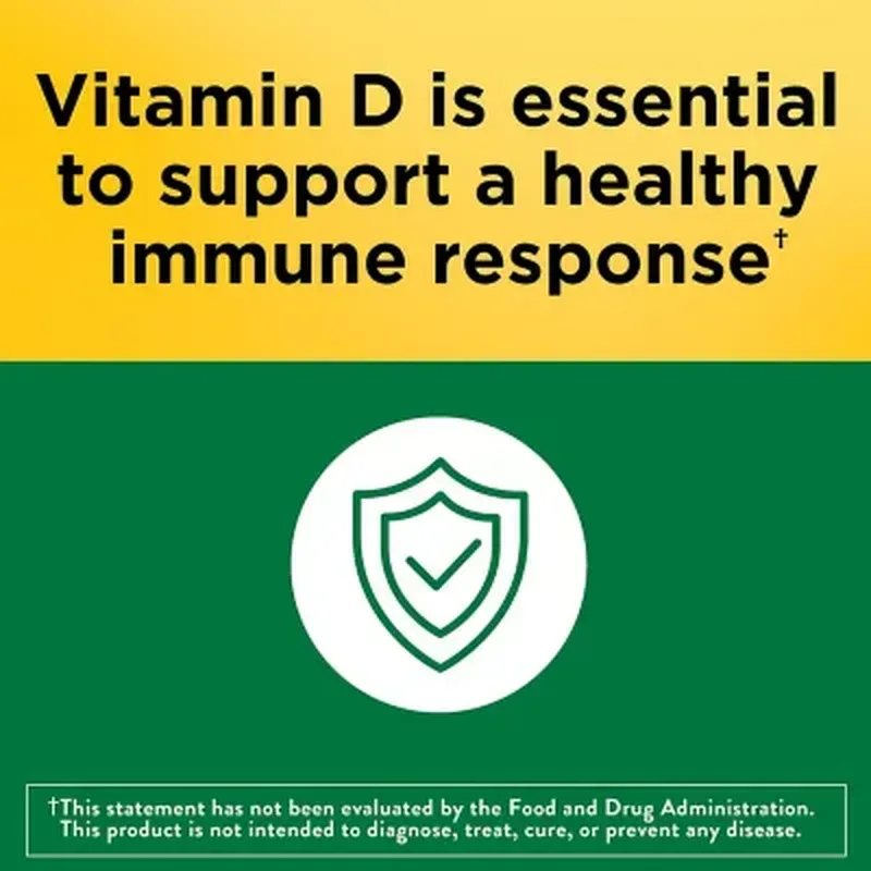 Nature Made Vitamin D3 1000 IU Softgels - 650 Count - Image 3