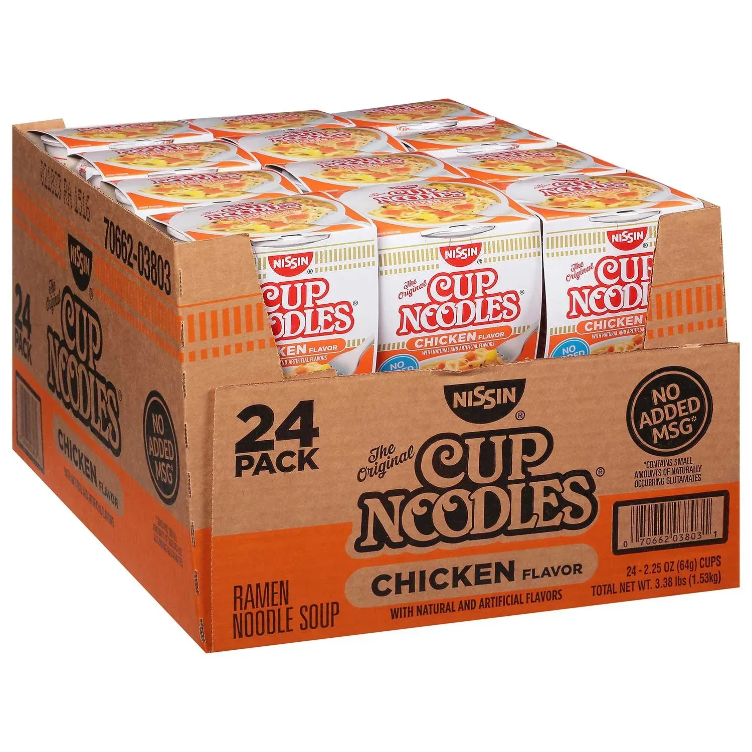 Nissin Cup Noodles, Chicken Flavor 2.25 oz., 24 ct. - Image 3