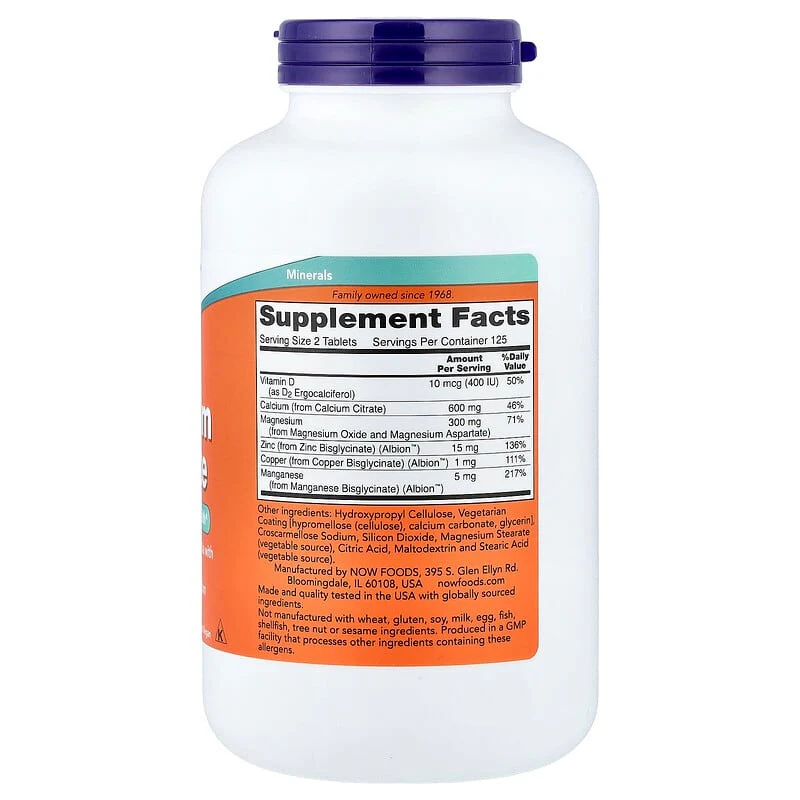 NOW Foods, Calcium Citrate - Image 8