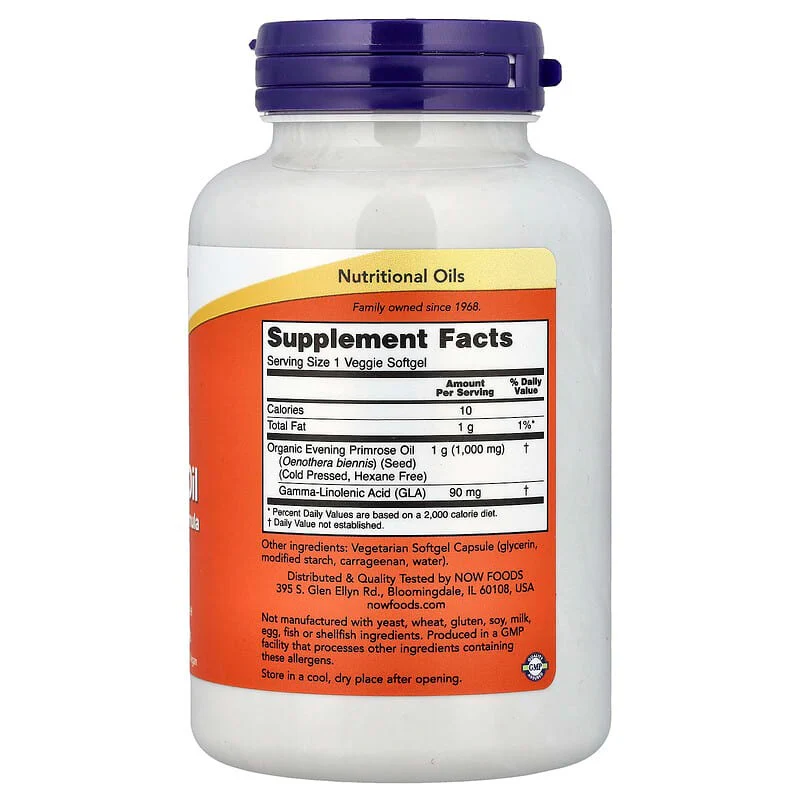NOW Foods, Evening Primrose Oil, Softgels - Image 12