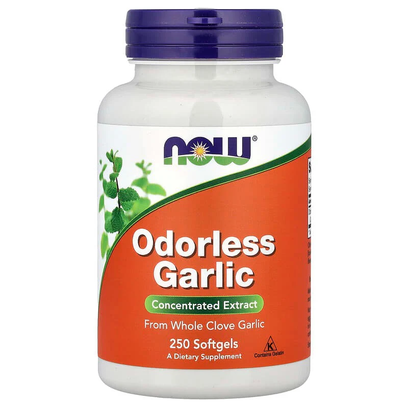 NOW Foods, Odorless Garlic, Concentrated Extract, Softgels (25 mg per Softgel) - Image 7