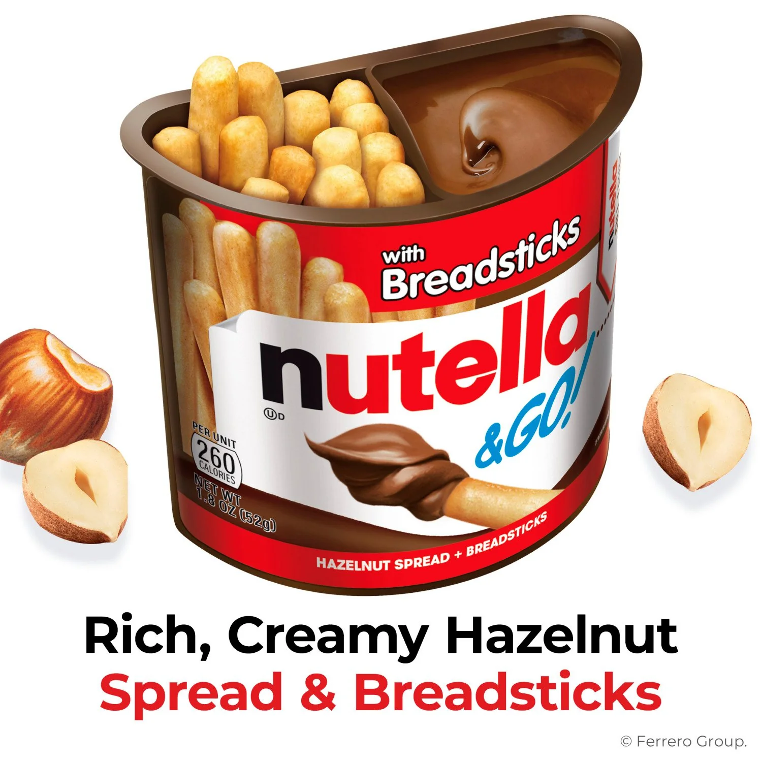 Nutella & GO! Hazelnut and Cocoa Spread + Breadsticks, 1.8 oz., 16 pk. - Image 3
