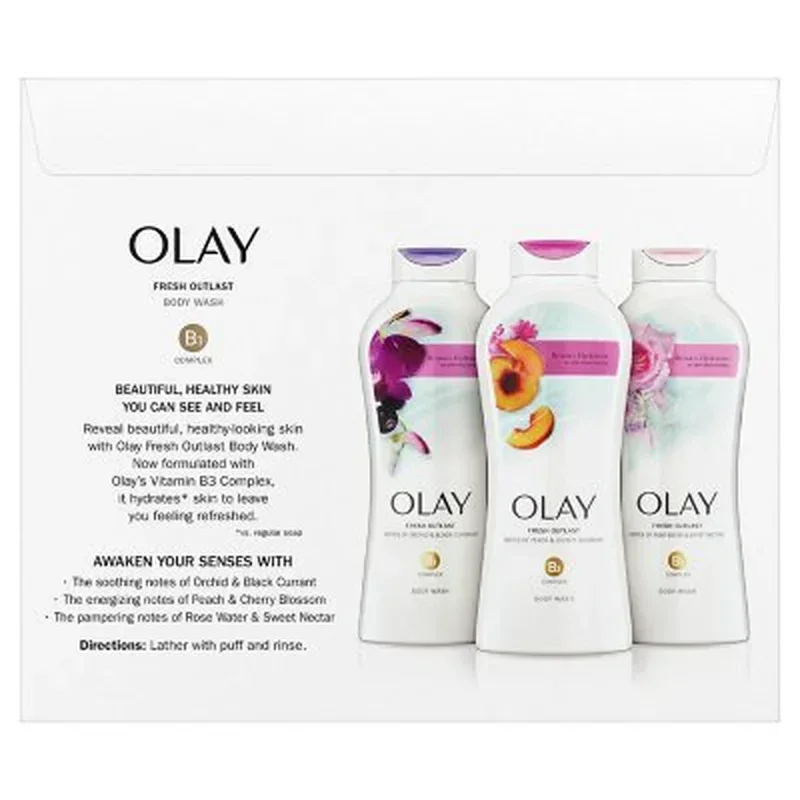 Olay Fresh Outlast Body Wash with Vitamin B3 Complex (23.6 Fl. Oz., 3 Pk.) - Image 11