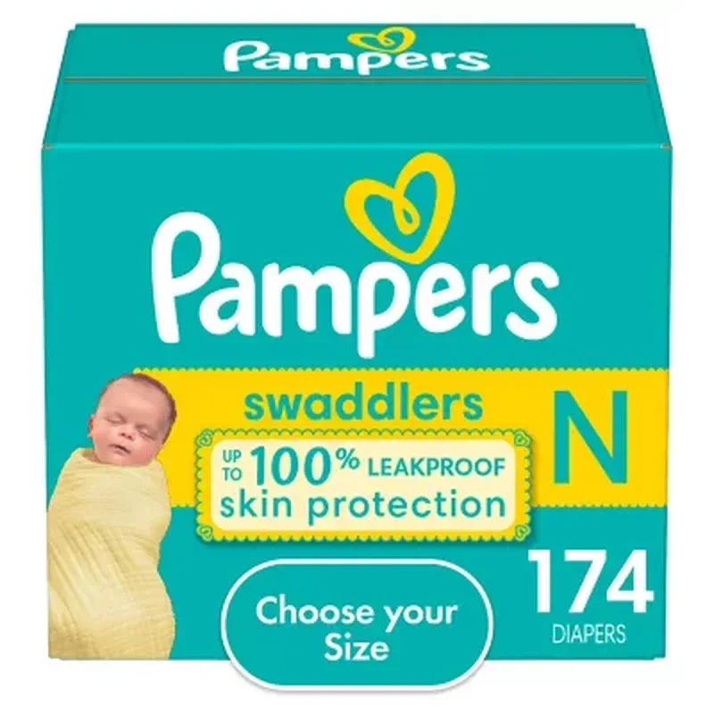 Pampers Swaddlers Softest Ever Diapers (Sizes: Newborn -7) - Image 17
