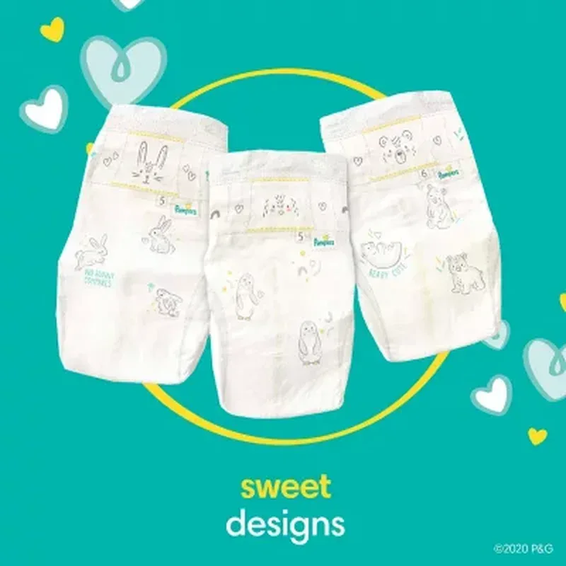 Pampers Swaddlers Softest Ever Diapers (Sizes: Newborn -7) - Image 7