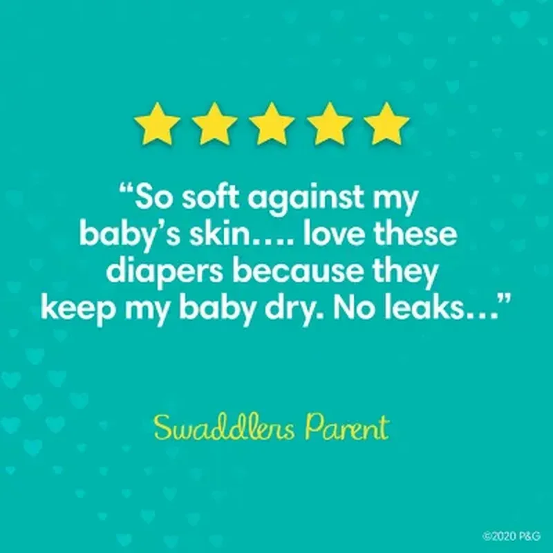 Pampers Swaddlers Softest Ever Diapers (Sizes: Newborn -7) - Image 8