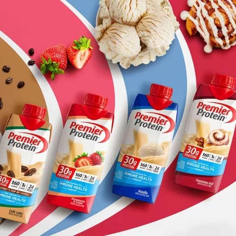 Premier Protein 30G High Protein Shake, Strawberries & Cream (11 Fl. Oz., 15 Pk.) - Image 7