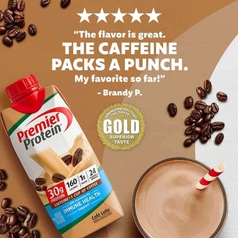Premier Protein 30G High Protein Shake, Cafe Latte (11 Fl. Oz., 15 Pk.) - Image 3