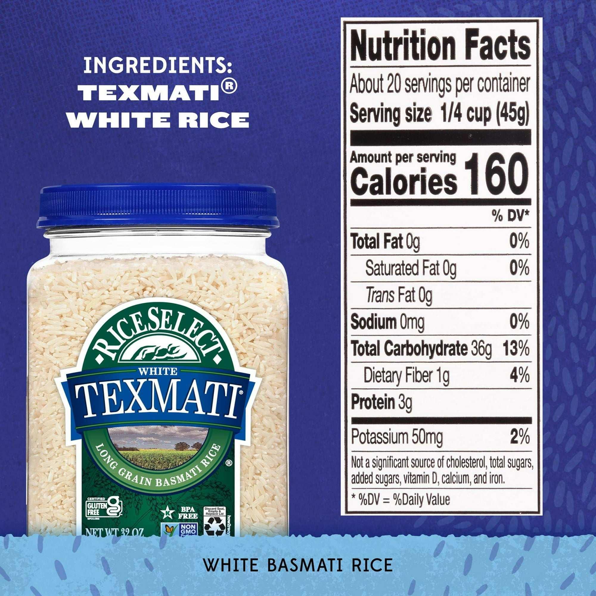 RiceSelect Texmati White Rice, American-Style Basmati Rice, Gluten-Free, Non-GMO, 2 lb Jar - Image 4