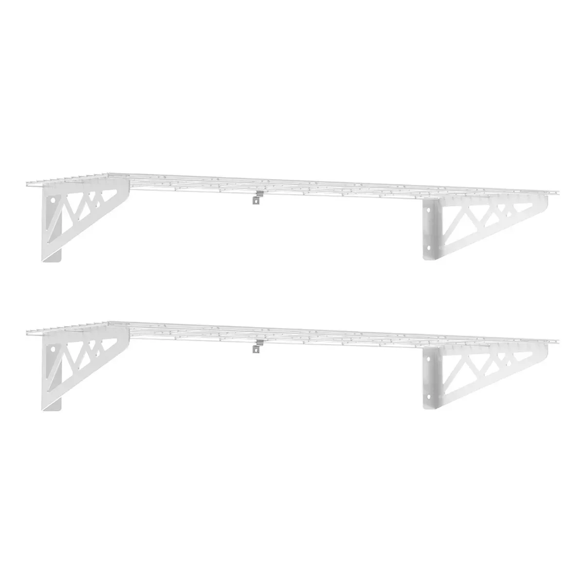 SafeRacks Wall Shelf Combo Kit, Two Shelves, Four Deck Hooks - Image 9
