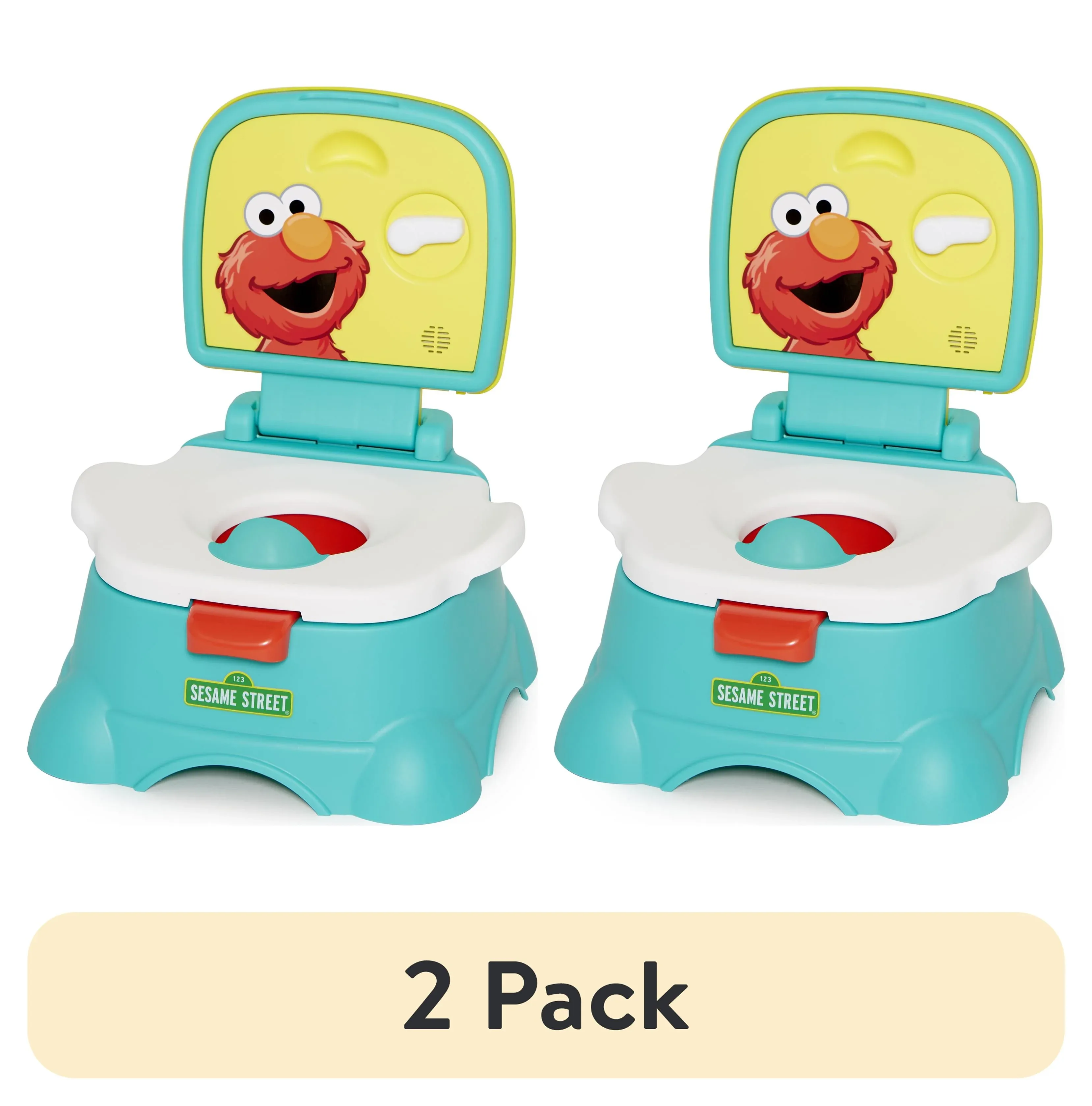 Sesame Street Elmo Hooray 3-in-1 Potty Chair, Toilet Trainer, Step Stool, Flush Handle, Unisex - Image 12