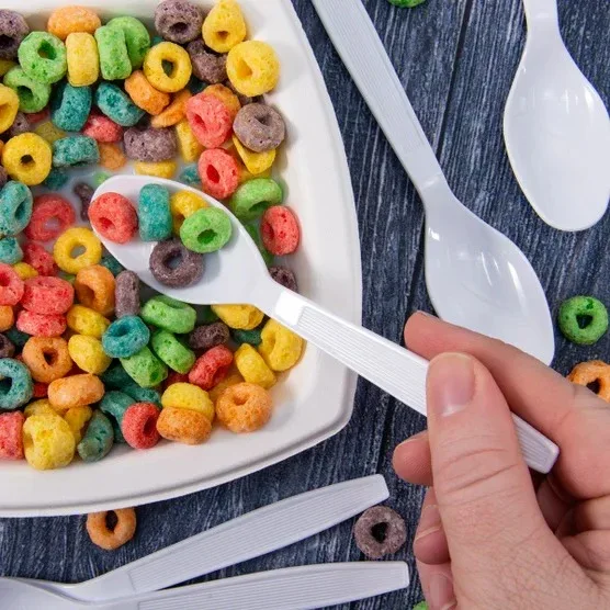 Solo Heavyweight Plastic Spoon, White, 500-count - Image 4