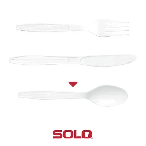 Solo Heavyweight Plastic Spoon, White, 500-count - Image 5