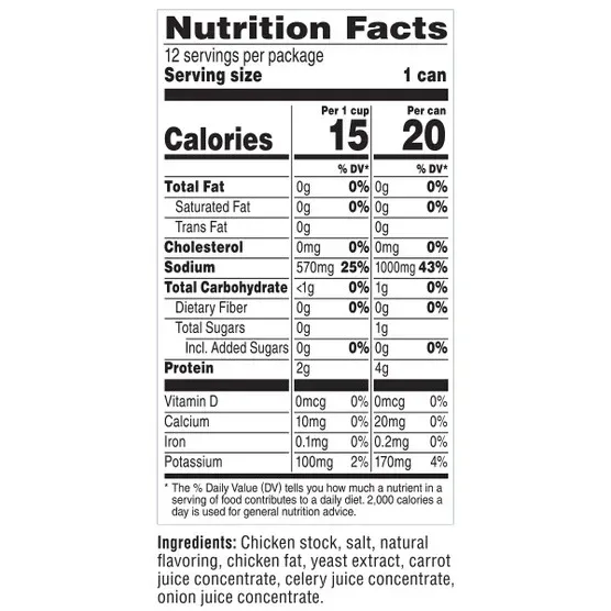 Swanson Chicken Broth 33% Less Sodium, 14.5 oz, 12-count - Image 3