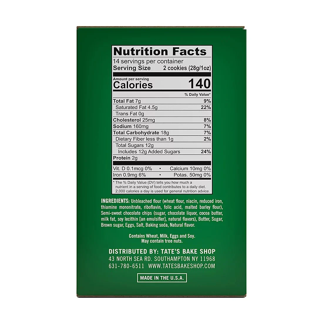 Tate's Bake Shop Chocolate Chip Cookies, 14 oz. - Image 3