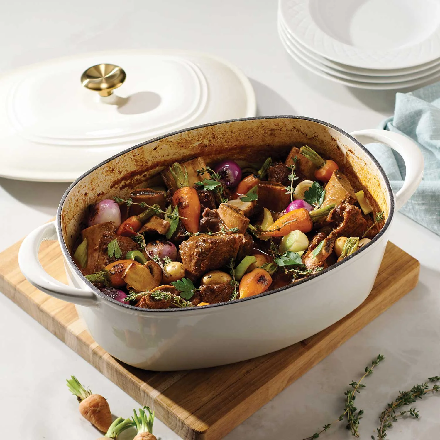 Tramontina 7-Quart Enameled Cast Iron Dutch Oven, Choose Color - Image 22