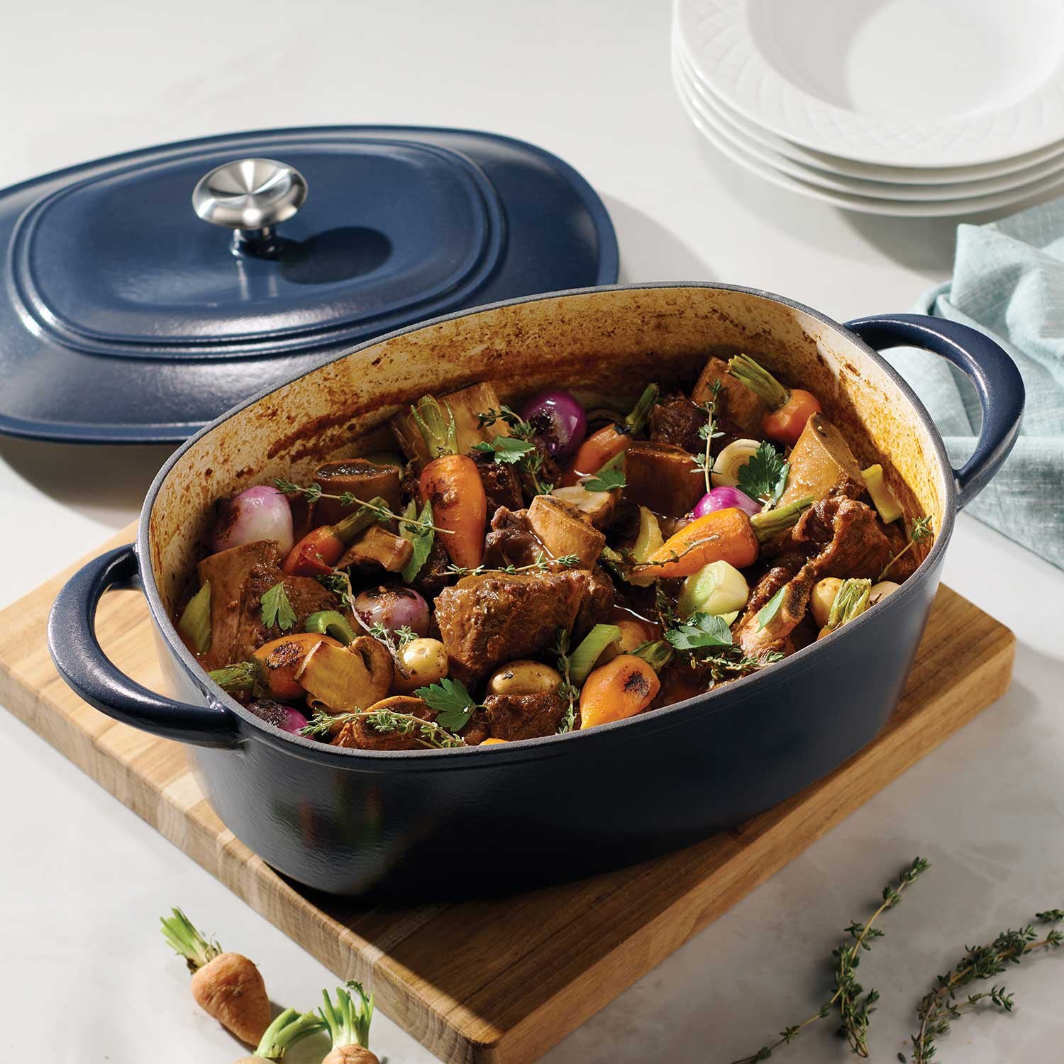 Tramontina 7-Quart Enameled Cast Iron Dutch Oven, Choose Color - Image 29