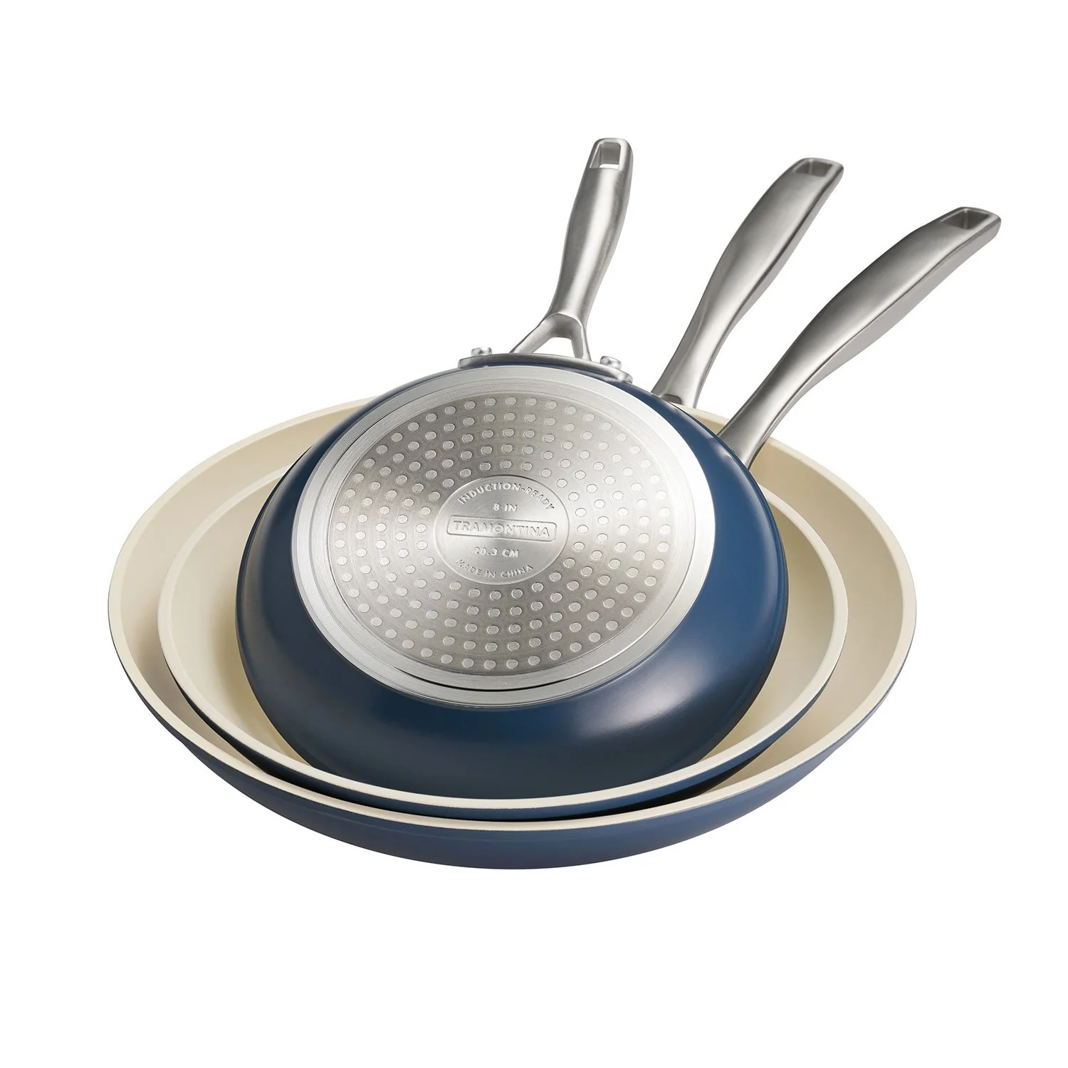 Tramontina Cold Forged 8", 10", and 12" Fry Pans with Ceramic Interior (Choose Color) - Image 22