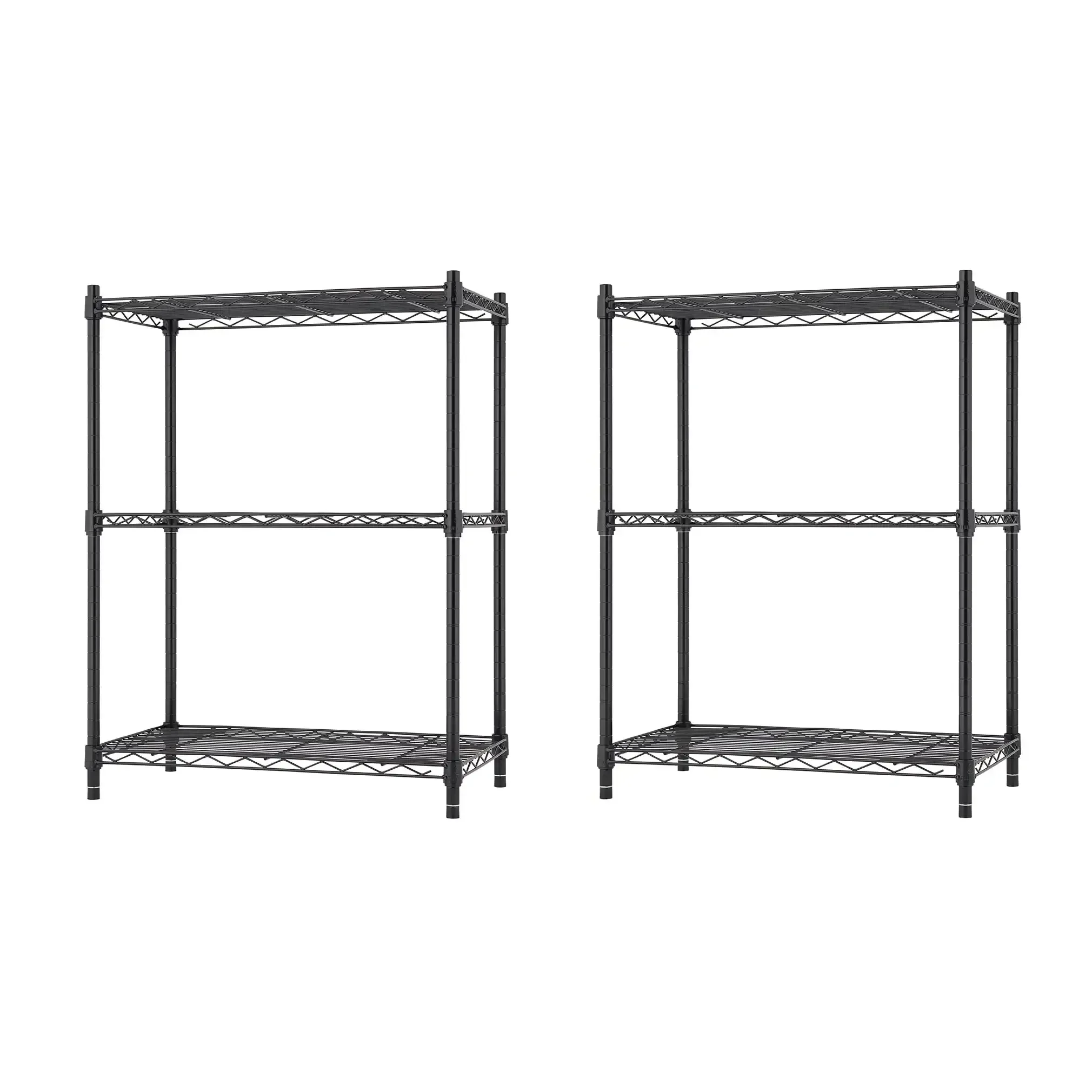 TRINITY 3-tier Modular Wire Shelving Rack 23" x 13" x 30", 2-pack - Image 12