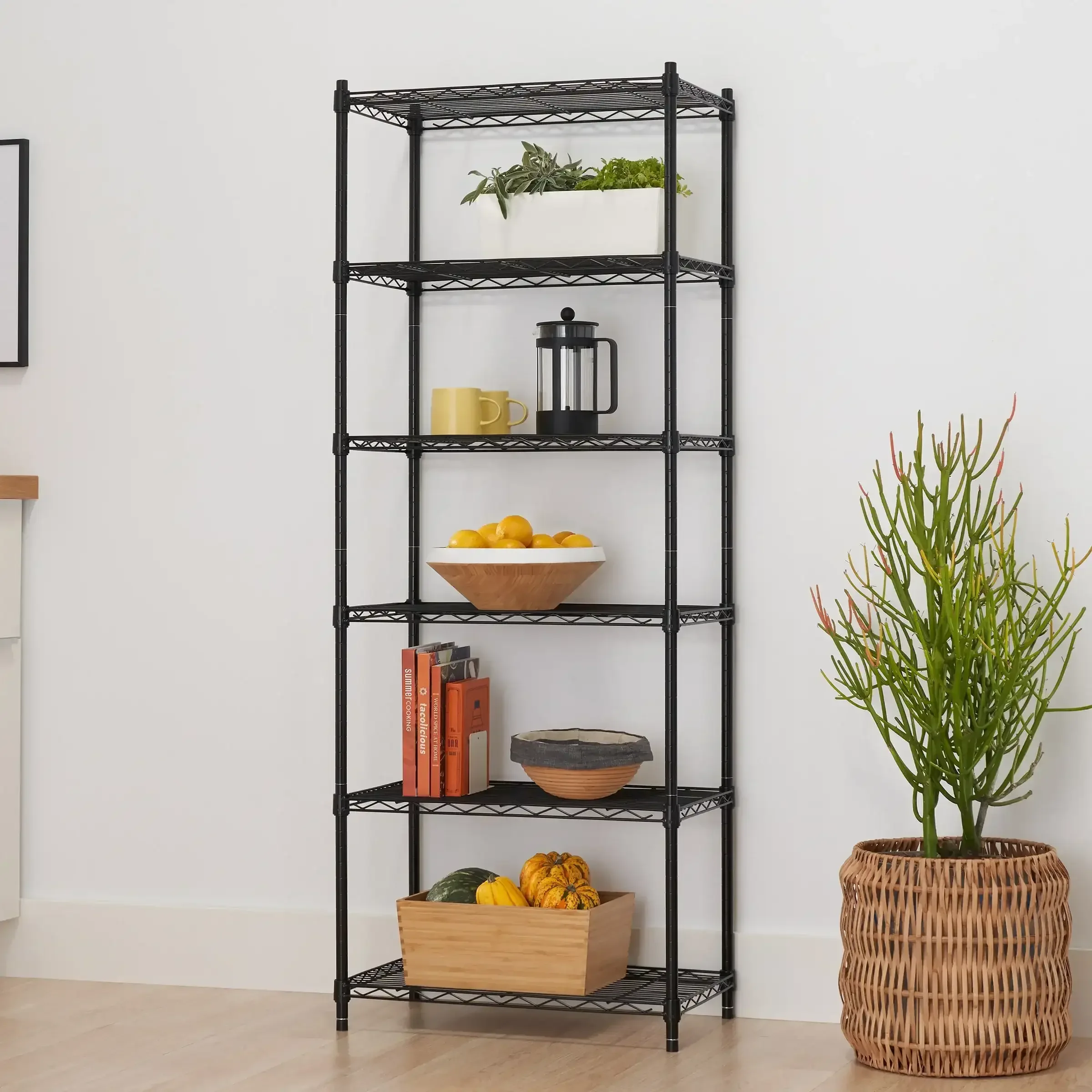 TRINITY 3-tier Modular Wire Shelving Rack 23" x 13" x 30", 2-pack - Image 3