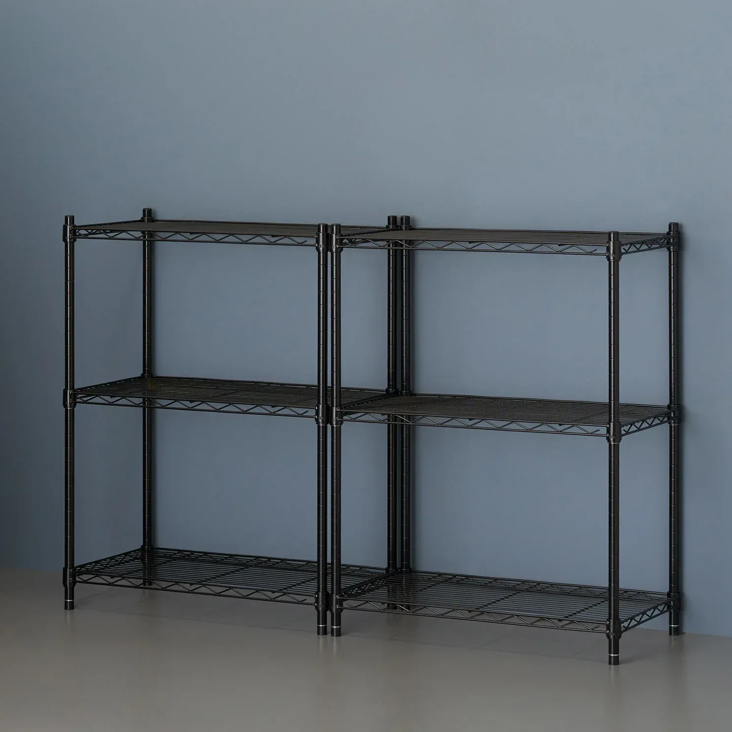 TRINITY 3-tier Modular Wire Shelving Rack 23" x 13" x 30", 2-pack - Image 7