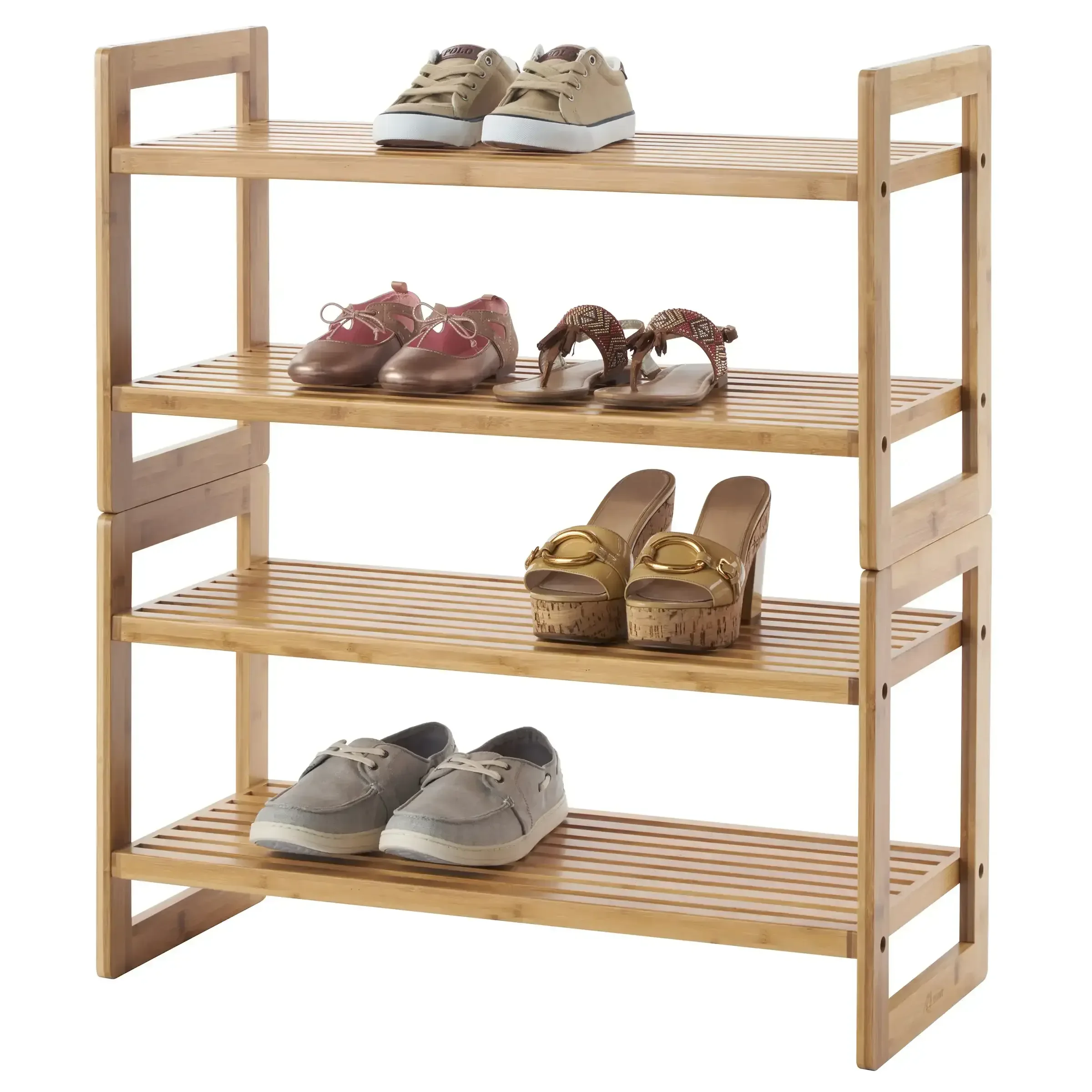 TRINITY Bamboo 2-tier Shoe Rack, 2-pack - Image 3