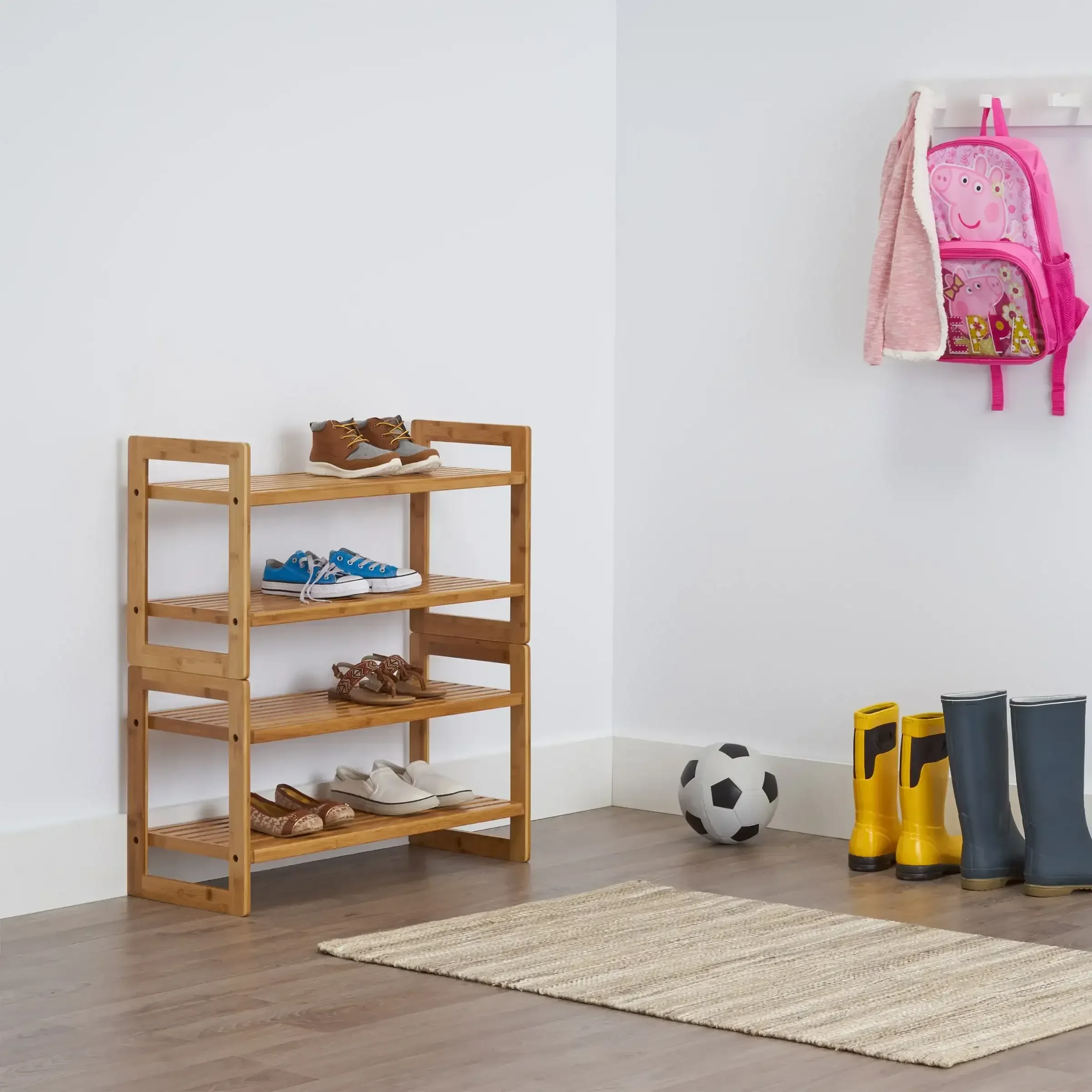 TRINITY Bamboo 2-tier Shoe Rack, 2-pack - Image 8